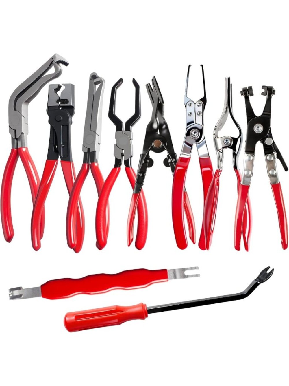10-Piece Automotive Electrical Disconnect Tool Set - Pliers, Connector Separator